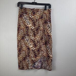 VDM The Label Swim+ Resort Womens Multicolor Drawstring Swim Skirt Size M